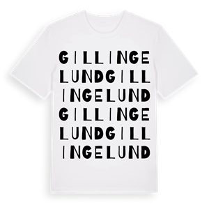 Gillingelund ordlek t-shirt – ekologisk bomull t-shirt från Pinshirt