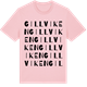 Pink Cotton t-shirt med Gillviken ordlek t-shirt
