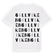 White t-shirt med Gillviken ordlek t-shirt