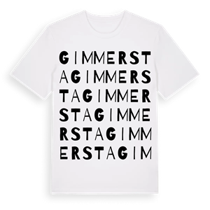 Gimmersta ordlek t-shirt – ekologisk bomull t-shirt från Pinshirt
