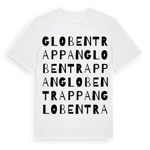 Globentrappan ordlek t-shirt – ekologisk bomull t-shirt från Pinshirt