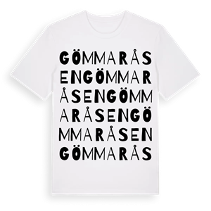 Gömmaråsen ordlek t-shirt – ekologisk bomull t-shirt från Pinshirt