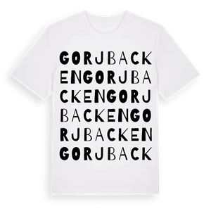 Gorjbacken ordlek t-shirt – ekologisk bomull t-shirt från Pinshirt