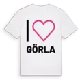 Jag älskar Görla t-shirt stort tryck