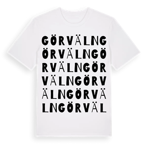 Görväln ordlek t-shirt – ekologisk bomull t-shirt från Pinshirt
