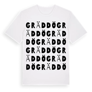 Gräddö ordlek t-shirt – ekologisk bomull t-shirt från Pinshirt