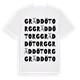 Gräddö torg ordlek t-shirt