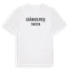 White t-shirt med Gränholmen i Sverige t-shirt