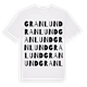 White t-shirt med Granlund ordlek t-shirt