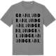 Mid Heather Gray t-shirt med Granlund ordlek t-shirt