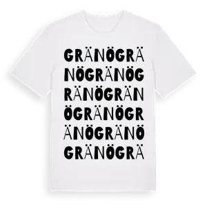 Gränö ordlek t-shirt – ekologisk bomull t-shirt från Pinshirt
