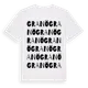 White t-shirt med Granö ordlek t-shirt