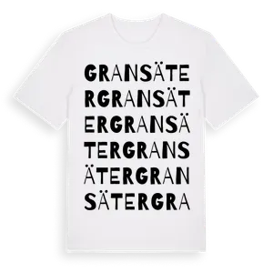 Gransäter ordlek t-shirt – ekologisk bomull t-shirt från Pinshirt