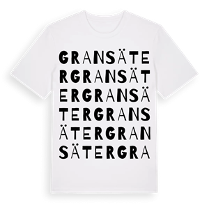 Gransäter ordlek t-shirt – ekologisk bomull t-shirt från Pinshirt