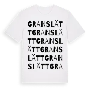 Granslätt ordlek t-shirt – ekologisk bomull t-shirt från Pinshirt