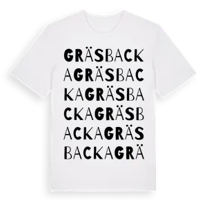 Gräsbacka ordlek t-shirt – ekologisk bomull t-shirt från Pinshirt