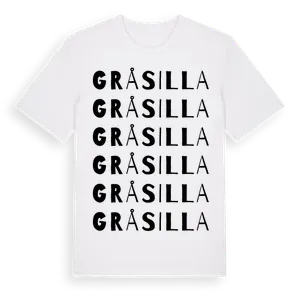 Gråsilla ordlek t-shirt – ekologisk bomull t-shirt från Pinshirt