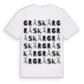 Gråskär ordlek t-shirt