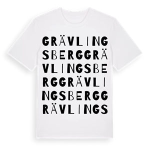 Grävlingsberg ordlek t-shirt – ekologisk bomull t-shirt från Pinshirt