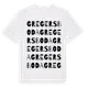 White t-shirt med Gregersboda ordlek t-shirt