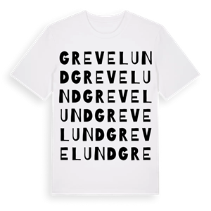 Grevelund ordlek t-shirt – ekologisk bomull t-shirt från Pinshirt
