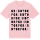 Pink Cotton t-shirt med Grindtorp ordlek t-shirt