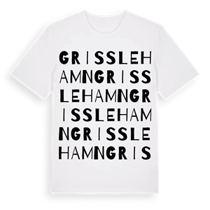 Grisslehamn ordlek t-shirt – ekologisk bomull t-shirt från Pinshirt