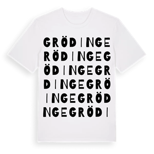 Grödinge ordlek t-shirt – ekologisk bomull t-shirt från Pinshirt
