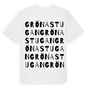 Gröna stugan ordlek t-shirt – ekologisk bomull t-shirt från Pinshirt