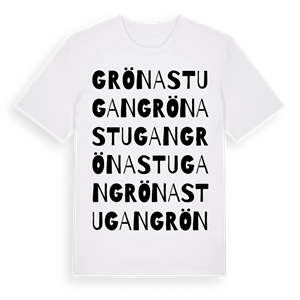 Gröna stugan ordlek t-shirt – ekologisk bomull t-shirt från Pinshirt