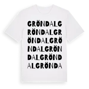 Gröndal ordlek t-shirt – ekologisk bomull t-shirt från Pinshirt