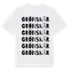 White t-shirt med Grönskär ordlek t-shirt