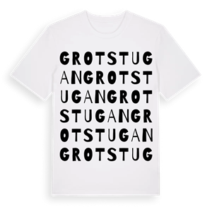 Grotstugan ordlek t-shirt – ekologisk bomull t-shirt från Pinshirt