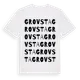 White t-shirt med Grovsta ordlek t-shirt