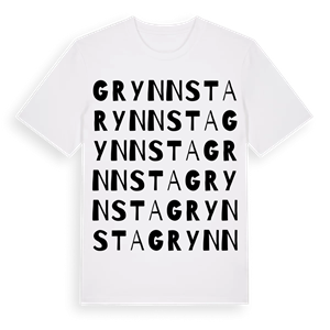 Grynnsta ordlek t-shirt – ekologisk bomull t-shirt från Pinshirt