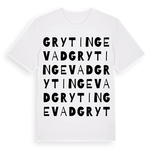 Grytinge Vad ordlek t-shirt – ekologisk bomull t-shirt från Pinshirt