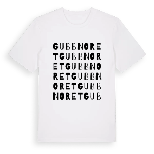 Gubbnoret ordlek t-shirt – ekologisk bomull t-shirt från Pinshirt