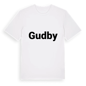Gudby fetstil t-shirt – ekologisk bomull t-shirt från Pinshirt