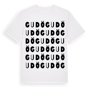 Gudö ordlek t-shirt – ekologisk bomull t-shirt från Pinshirt