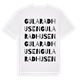 Gula radhusen ordlek t-shirt
