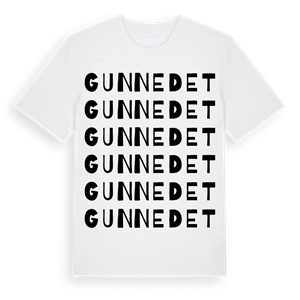 Gunnedet ordlek t-shirt – ekologisk bomull t-shirt från Pinshirt