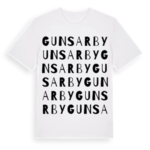 Gunsarby ordlek t-shirt – ekologisk bomull t-shirt från Pinshirt