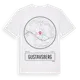 White t-shirt med Gustavsberg t-shirt