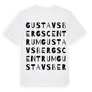 Gustavsbergs centrum ordlek t-shirt – ekologisk bomull t-shirt från Pinshirt