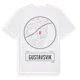 White t-shirt med Gustavsvik t-shirt
