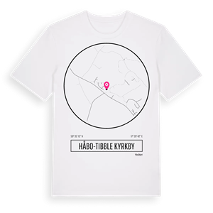 Håbo-Tibble kyrkby t-shirt – ekologisk bomull t-shirt från Pinshirt