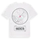 White t-shirt med Hacksta t-shirt