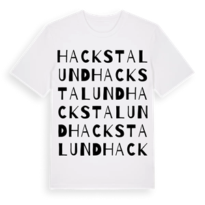 Hackstalund ordlek t-shirt – ekologisk bomull t-shirt från Pinshirt