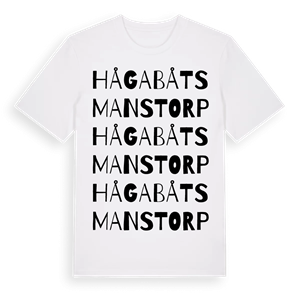 Håga båtsmanstorp ordlek t-shirt – ekologisk bomull t-shirt från Pinshirt