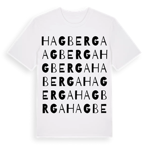 Hagberga ordlek t-shirt – ekologisk bomull t-shirt från Pinshirt